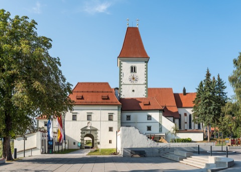 Stift Eberndorf in der Nähe des Cafés (kein Foto des Cafés)