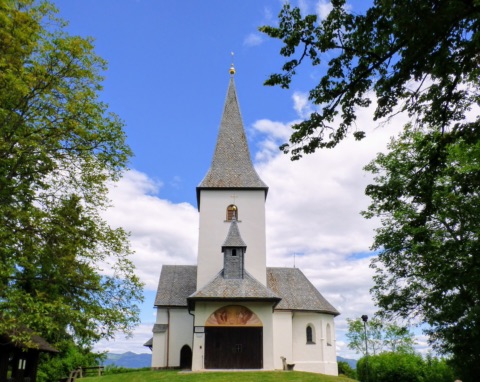 Das kleine Georgikirchlein auf dem Georgiberg bei St. Kanzian