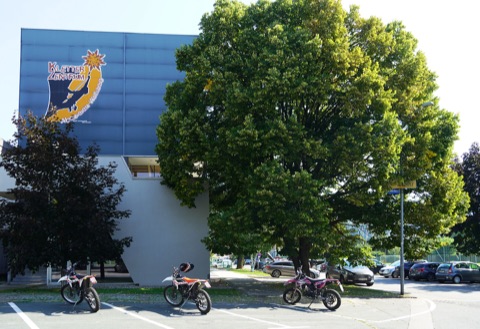 Gebäude des Alpenverein-Kletterzentrums in der Stadionbadstraße in Wolfsberg