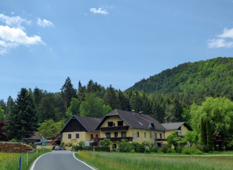 Ortschaft Steinerberg in der Gemeinde St. Kanzian am Klopeiner See