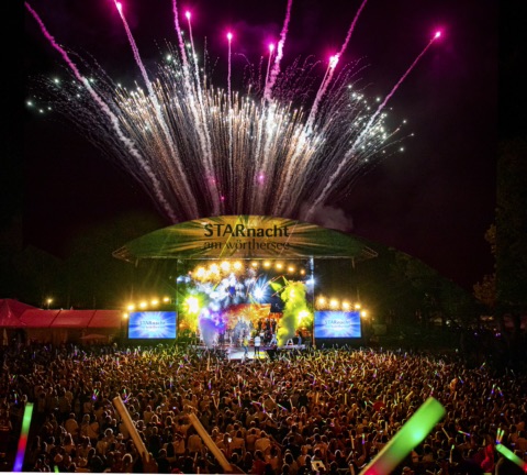 Bühne und Fernsehproduktion der Starnacht am Wörthersee 2019