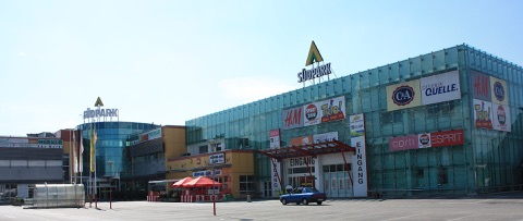 Einkaufszentrum Südpark an der Lastenstraße in Klagenfurt
