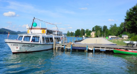 Das Passagierschiff Santa Lucia auf dem Wörthersee
